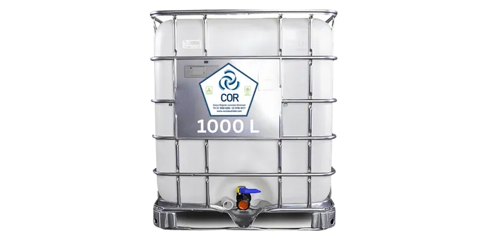A container of Cesco COR organic concrete remover gel