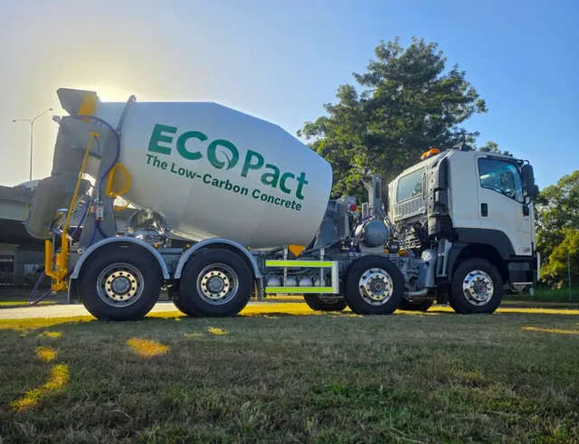 Cesco mixer in EcoPact low-carbon concrete livery