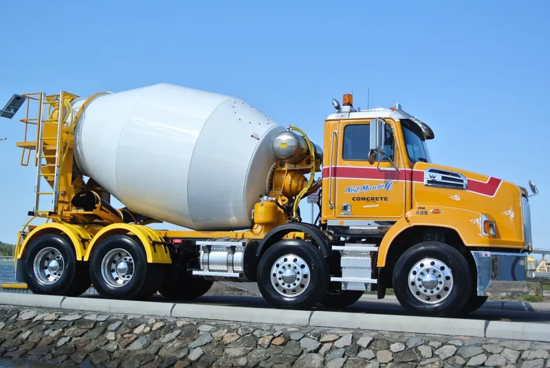 Cesco transit mixer on a Western Star chassis in Neil Mansell Concrete livery