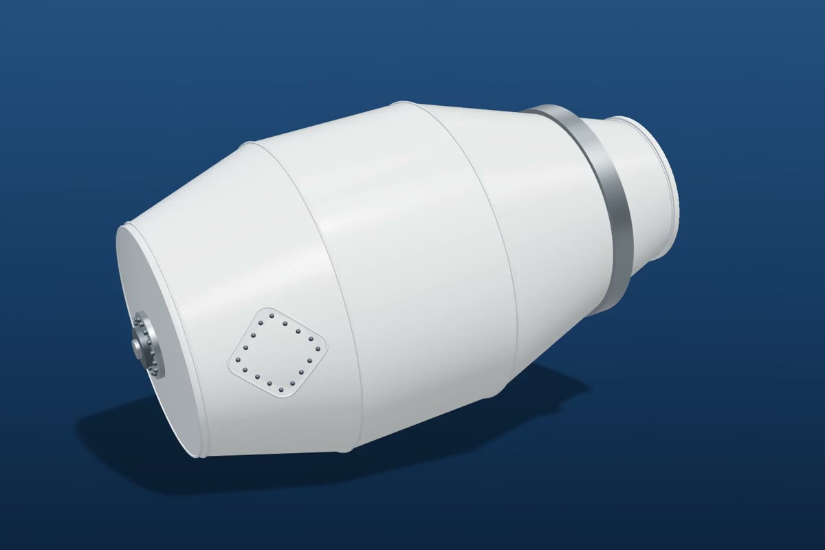 3D model of a Cesco mixer barrel